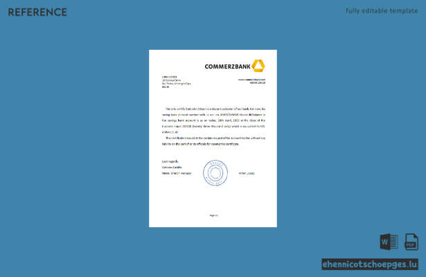 Belize Commerzbank Referenzbeispiel Vorschau